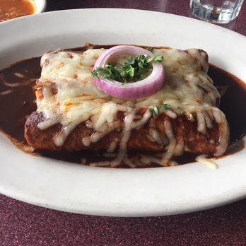 Sin Fronteras Cafe - Chicken enchilada in Mole sauce - Latin American Near Me - Annapolis, Maryland