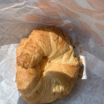Dunkin' - egg and cheese croissant, I had to take the bacon off - Coffee & Tea Near Me - Concord, North Carolina Dunkin' - egg and cheese croissant, I had to take the bacon off - Coffee & Tea Near Me - Concord, North Carolina
