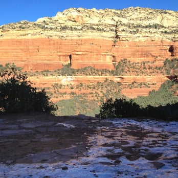 Devil's Bridge Trail - Beautiful and icy - Hiking Near Me - Sedona, Arizona