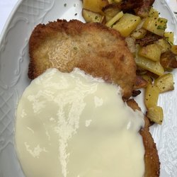 Blauer Aff - Kochkâsschnitzel-Supi