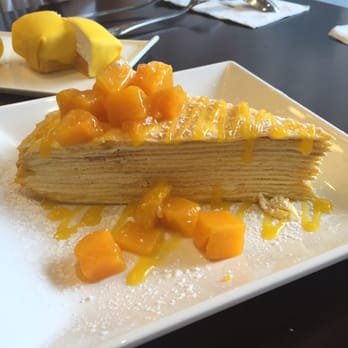 Mango Mango Dessert - Mango Layered Crepes ! Soo good - Desserts Near Me - Flushing, New York