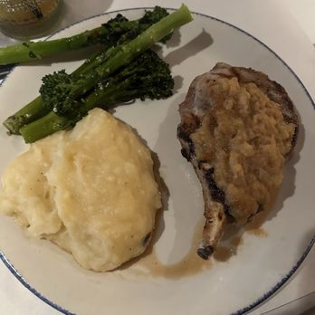 Townhouse - Pork Chop with Apple-Horseradish and Mashed Potatoes (5 stars) - super juicy - New American Near Me - Emeryville, California