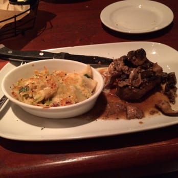 LongHorn Steakhouse - Harvest Mushroom filet with potatoes au gratin and leeks - Steakhouses Near Me - San Antonio, Texas LongHorn Steakhouse - Harvest Mushroom filet with potatoes au gratin and leeks - Steakhouses Near Me - San Antonio, Texas