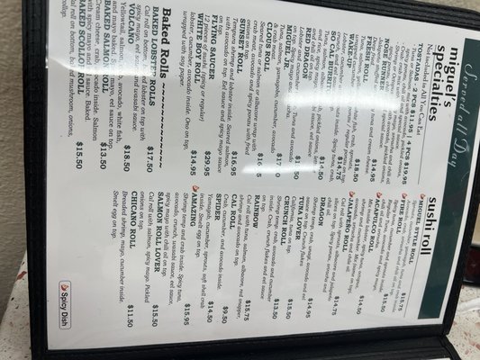 Menu photo 2 Sushi Miguels Style Highland, CA Menu photo 2 Sushi Miguels Style Highland, CA