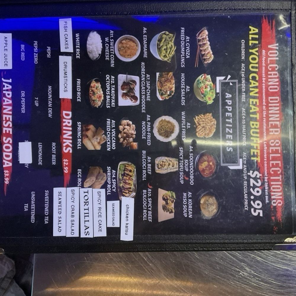 Volcano Korean Bbq - Menu - Korean Near Me - Odessa, Texas Volcano Korean Bbq - Menu - Korean Near Me - Odessa, Texas