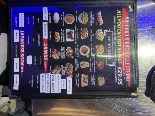 Menu photo 1 Volcano Korean Bbq Odessa, TX Menu photo 1 Volcano Korean Bbq Odessa, TX