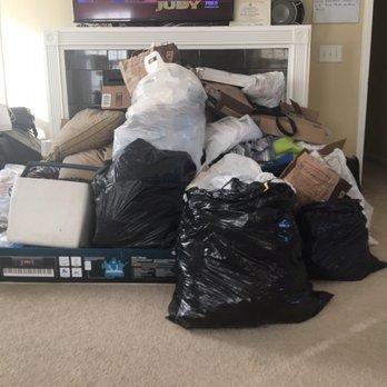 Rubbish Brigade - Lots of junk from my closet, old big back tv, also treadmill in the next room and more junk downstairs - Junk Removal & Hauling Near Me Rubbish Brigade - Lots of junk from my closet, old big back tv, also treadmill in the next room and more junk downstairs - Junk Removal & Hauling Near Me