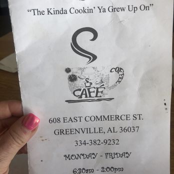 Court Square Cafe - Front of menu - Cafes Near Me - Greenville, Alabama