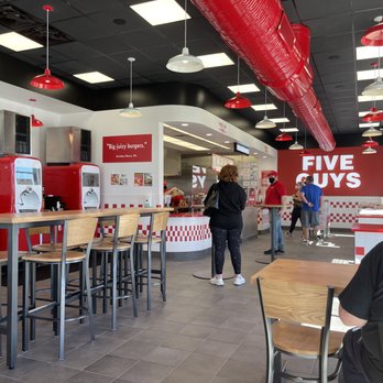 Five Guys - Interior - order area to the right - Burgers Near Me - Edwardsville, Illinois