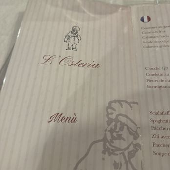 L'Osteria - They have an English menu - Italian Near Me - Naples, NA