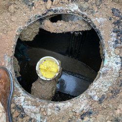 Freedom Septic - Pumped outlet side of tank