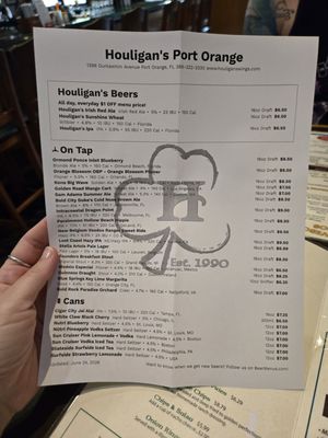 Menu photo 8 Houligans - Port Orange Port Orange, FL