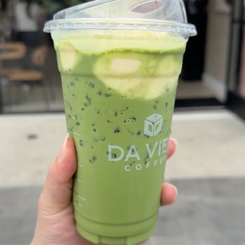 Da Vien Coffee - banana matcha latte that my friend got in Rosemead - Desserts Near Me - Westminster, California