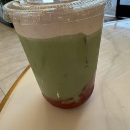 Rose - strawberry matcha. Refreshing!!! Rose - strawberry matcha. Refreshing!!!
