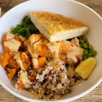 Urbane Cafe - In today's visit, the salmon bowl. - Salad Near Me - Camarillo, California Urbane Cafe - In today's visit, the salmon bowl. - Salad Near Me - Camarillo, California