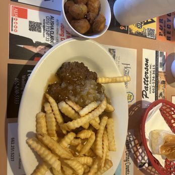 Doug & Hazel's - hamburger steak with fries and okra. - American Near Me - Columbus, Mississippi Doug & Hazel's - hamburger steak with fries and okra. - American Near Me - Columbus, Mississippi