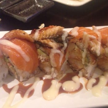 Arigato Sushi - SF Giants roll. Had lots of fish and yummy eel! :) super flavorful and delish! - Sushi Bars Near Me - Salinas, California