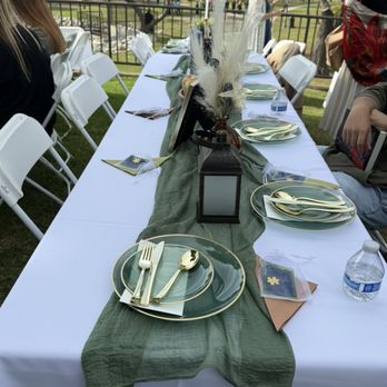 Los Tres Party Rentals - 8 ft tables & white folding chairs - Party Equipment Rentals Near Me