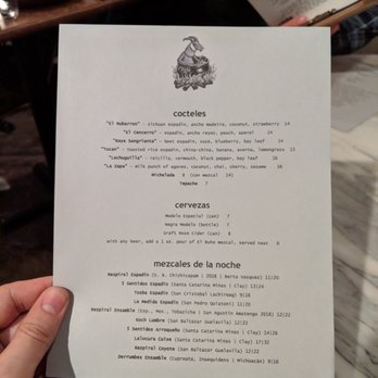 Claro - cocktail list - Mexican Near Me - Brooklyn, New York