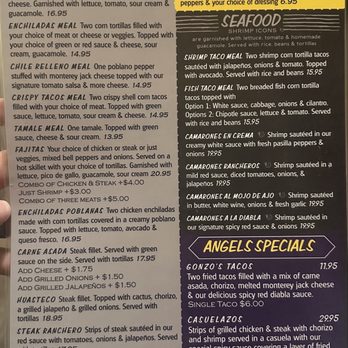 Angels Mexican Kitchen - Menu - Mexican Near Me - Angels Camp, California