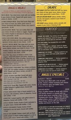 Menu photo 1 Angels Mexican Kitchen Angels Camp, CA