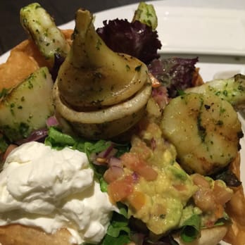 Cafe Julia - Grilled seafood salad, requested well done seafood. 11/22/15 - Cafes Near Me - Honolulu, Hawaii