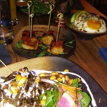 Suyo Gastrofusion - Beef anticuchos, Berkshire pork belly and the fried rice,egg and avocado side - Asian Fusion Near Me - Bronx, New York Suyo Gastrofusion - Beef anticuchos, Berkshire pork belly and the fried rice,egg and avocado side - Asian Fusion Near Me - Bronx, New York