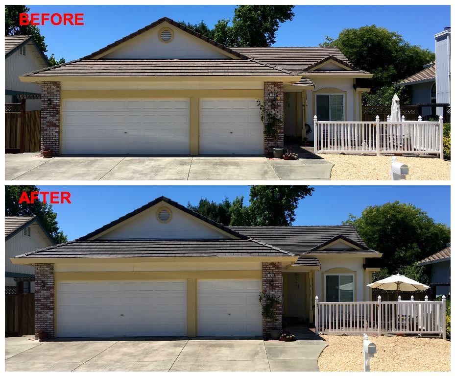 Slide of Tile Roof Restoration