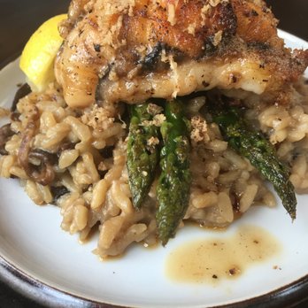 Owen's Bistro - Lobster Tail on mushroom risotto! - New American Near Me - Chino, California Owen's Bistro - Lobster Tail on mushroom risotto! - New American Near Me - Chino, California