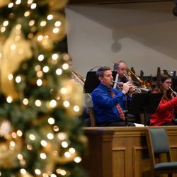 Keller United Methodist Church - Brass ensemble playing for Christmas Eve worship