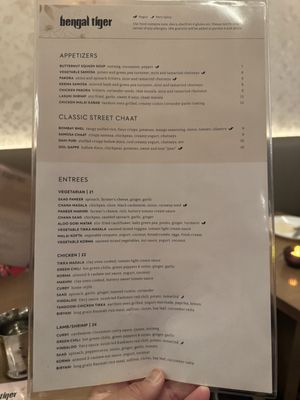 Menu photo 1 Bengal Tiger New York, NY Menu photo 1 Bengal Tiger New York, NY