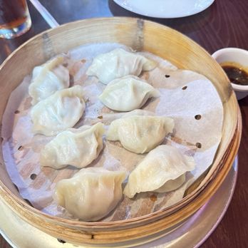 Dumpling Queen - Sheimp and Shrimp & Pork & Chive Steam Dumplings(8)-三鲜蒸饺(8) - Chinese Near Me - Flower Mound, Texas