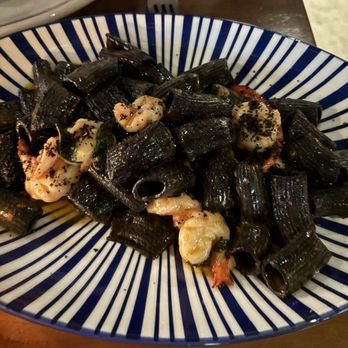 Trani's Dockside Station - Black ink squid pasta - Seafood Near Me - San Pedro, California Trani's Dockside Station - Black ink squid pasta - Seafood Near Me - San Pedro, California