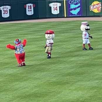 Great American Ball Park - The mascots!!! - Stadiums & Arenas Near Me - Cincinnati, Ohio Great American Ball Park - The mascots!!! - Stadiums & Arenas Near Me - Cincinnati, Ohio