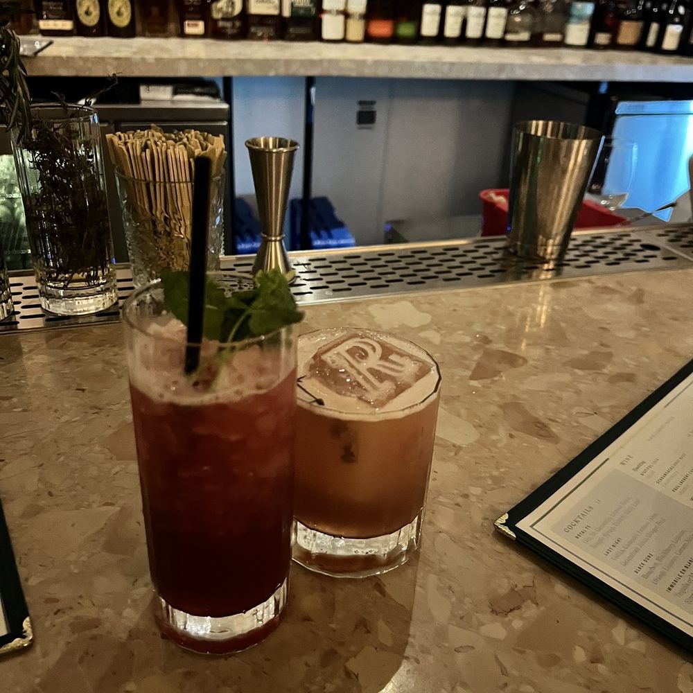Bar Genevieve - Wrapped in crimson (old forester) and black dune (old forester 1910 & chambord) - Mediterranean Near Me - Louisville, Kentucky