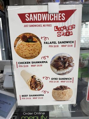 Menu photo 2 Z Falafel Los Angeles, CA