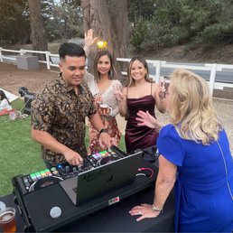 DJ Mike in action at the welcome party!