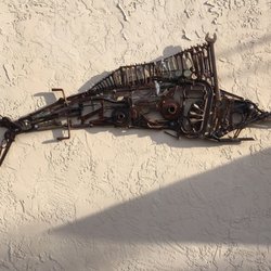 Shaffer Automotive - Fish wall art -- all metal and made of wrenches and auto tools!!