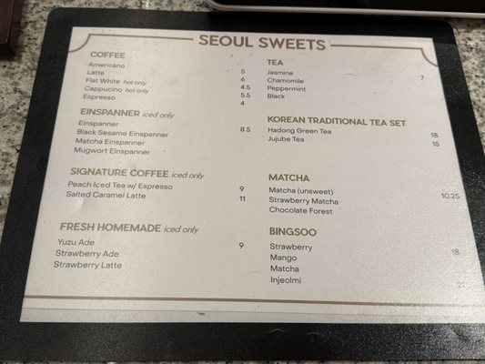 Menu photo 2 Seoul Sweets New York, NY Menu photo 2 Seoul Sweets New York, NY