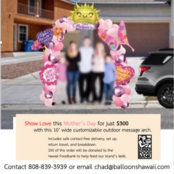 Balloons N Beyond - This is our new special Message Arches that we are providing for safe, contact-free delivery and breakdown.