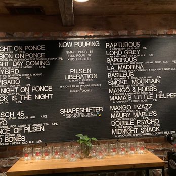 Three Taverns Brewery - Menu - Breweries Near Me - Decatur, Georgia