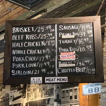 Cooper's Old Time Pit Bar-B-Que - Menu - Barbeque Near Me - Austin, Texas