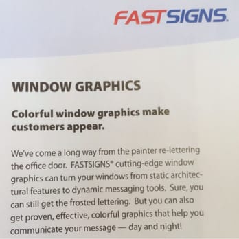 Fastsigns - I'm redoing my stores window with them. - Printing Services Near Me - Staten Island, New York