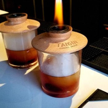 Latitude 34 - Smoked cherry wood ol fashoin - New American Near Me - Camarillo, California