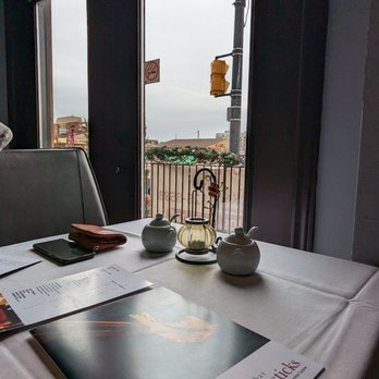 Bombay Chopsticks - Table by the patio - Hakka Near Me - Mississauga, Ontario Bombay Chopsticks - Table by the patio - Hakka Near Me - Mississauga, Ontario