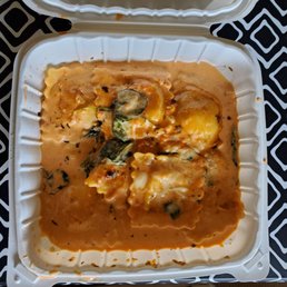 Oven-baked Lobster Ravioli - Dinner
