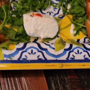 Locanda Wine Bar - Burrata looking like dry mozzarella - Italian Near Me - Livermore, California Locanda Wine Bar - Burrata looking like dry mozzarella - Italian Near Me - Livermore, California