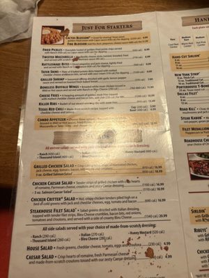 Menu photo 1 Texas Roadhouse Port Orange, FL Menu photo 1 Texas Roadhouse Port Orange, FL