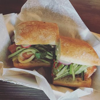 Nelson's Meat + Fish - Salmon poke banh mi sandwich. Spicy and fresh! - Seafood Markets Near Me - Phoenix, Arizona Nelson's Meat + Fish - Salmon poke banh mi sandwich. Spicy and fresh! - Seafood Markets Near Me - Phoenix, Arizona