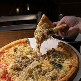 Gluten free sausage pizza Gluten free sausage pizza